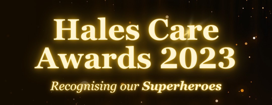 hales care awards logo - gold and black